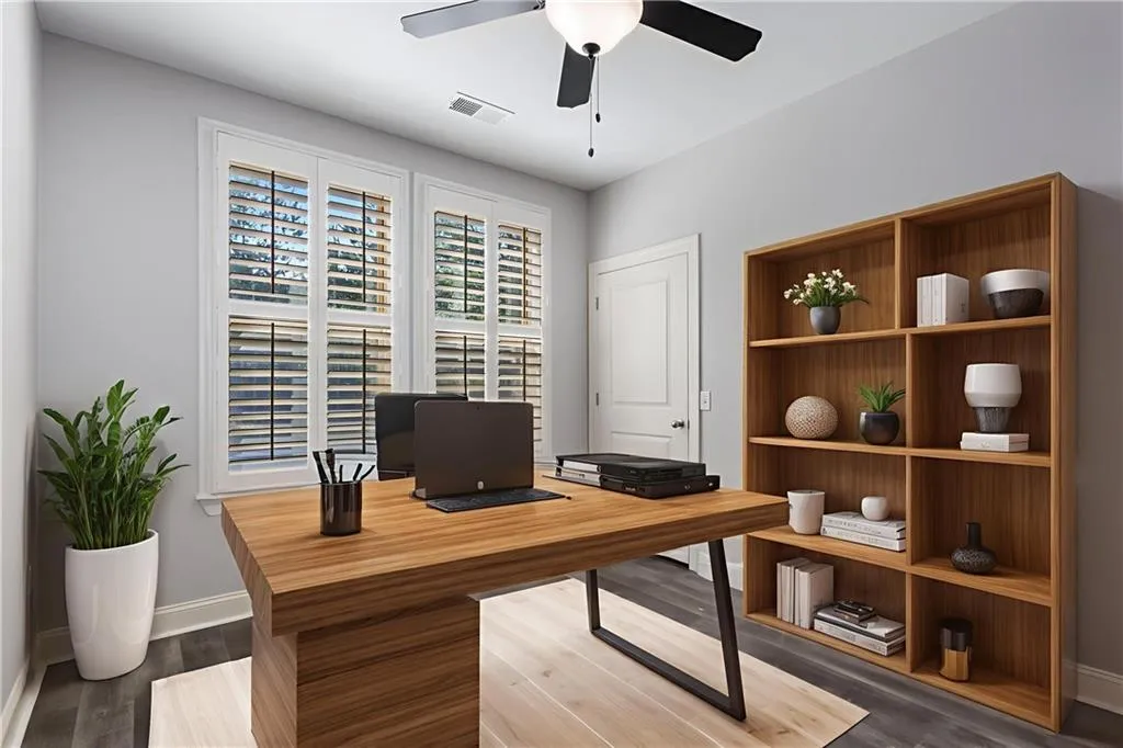 Third bedroom/office- Virtually staged