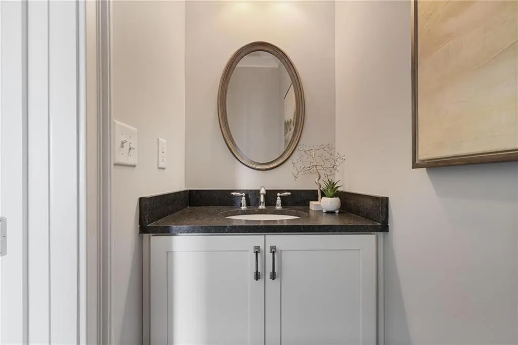 Powder room on main level