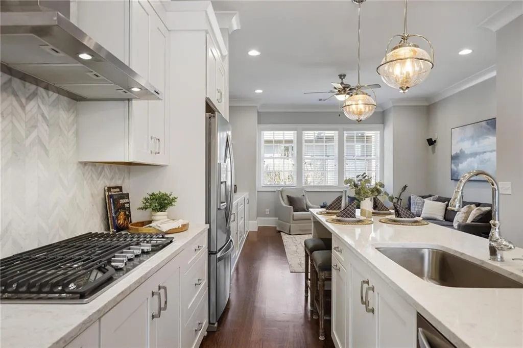 Kitchen with view to Living Room