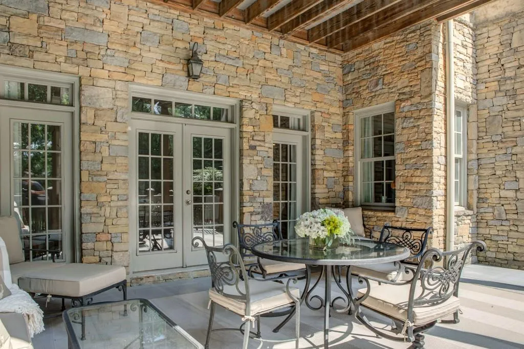 Covered outdoor living with composite decking