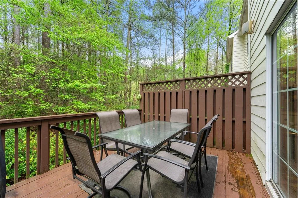 View of deck