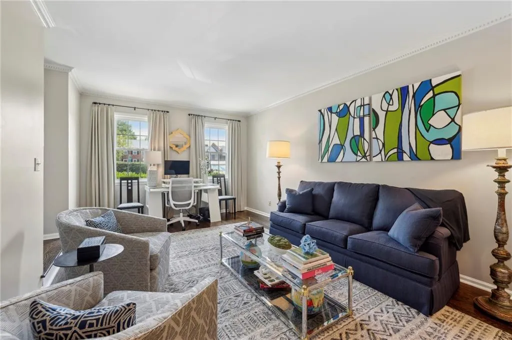 One of 2 family rooms on the main level