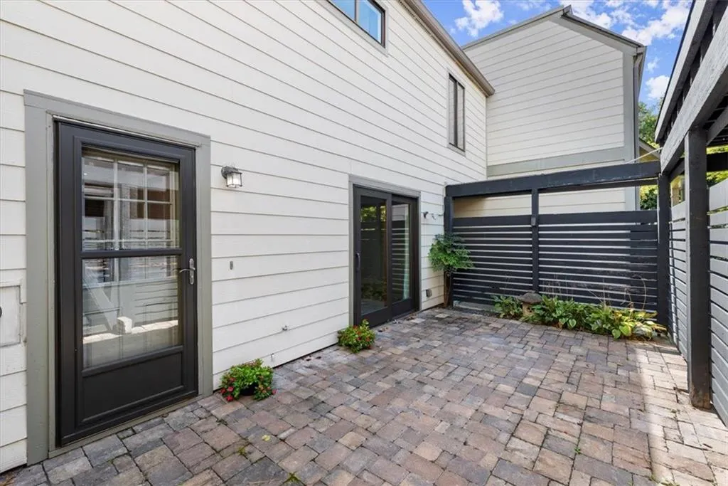 View of private front patio
