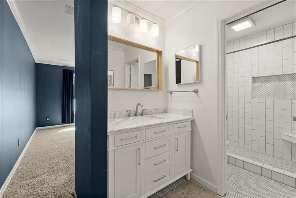 Primary renovated bath