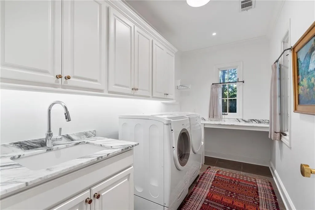 Laundry off mud room