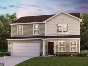Contemporary two-story residence with a two-car garage, dark asphalt shingle roof, and a combination of horizontal and shake siding