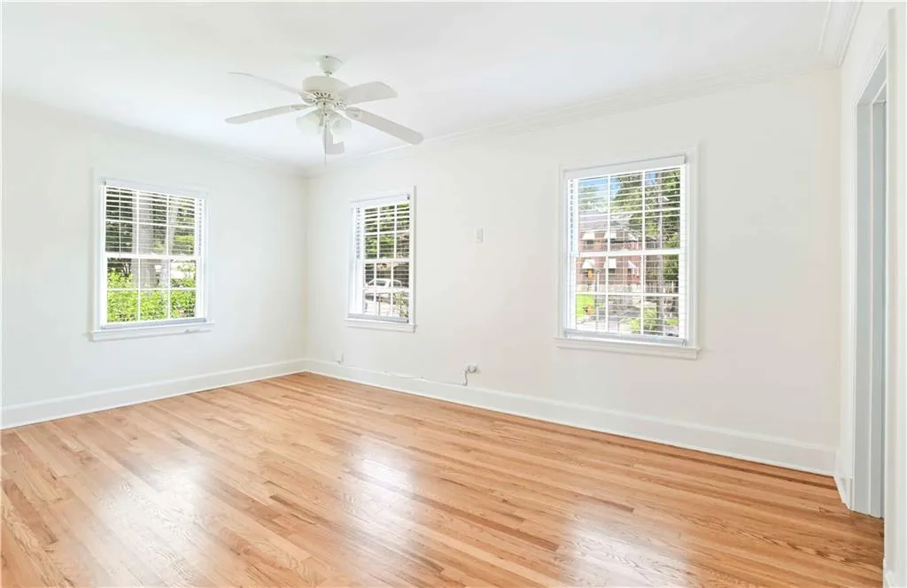 One of 2 bedrooms upstairs