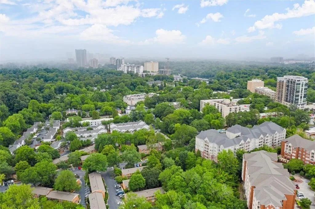 View of urban area featuring a tree filled landscape