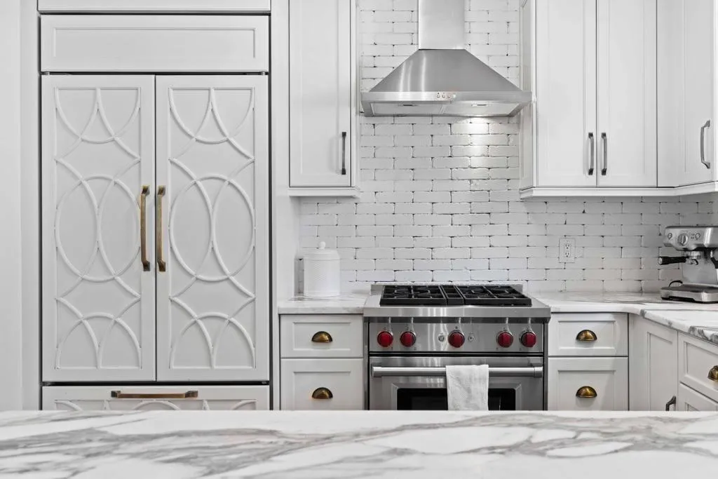 Custom cabinets and marble counter tops