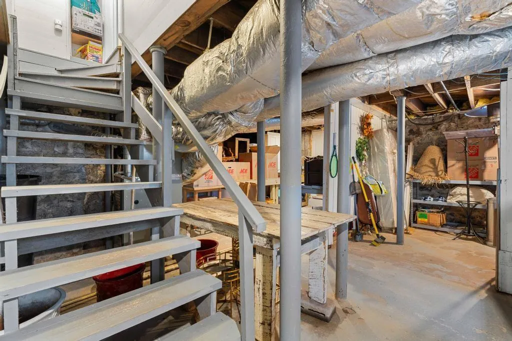 Ample storage in basement