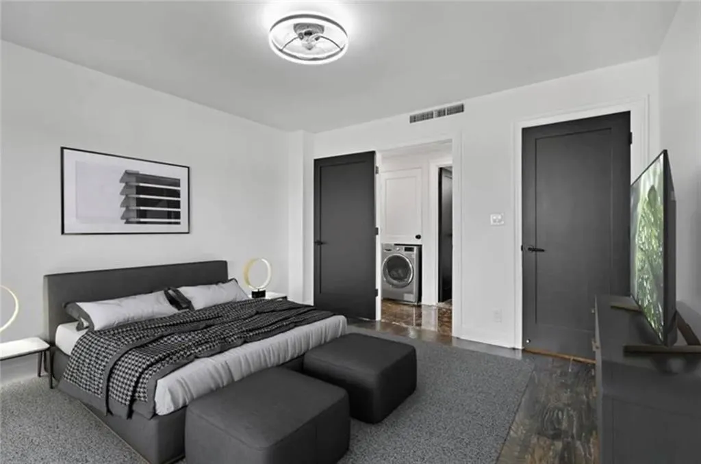 Bedroom with washer / clothes dryer