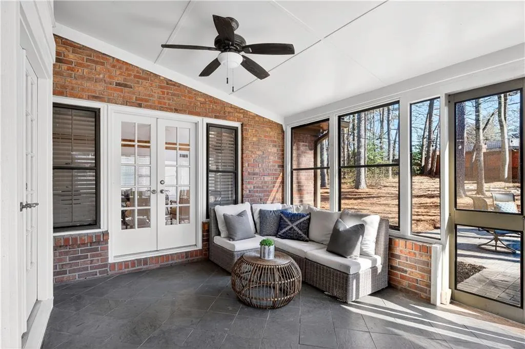 Screened In Porch off kitchen and great room.