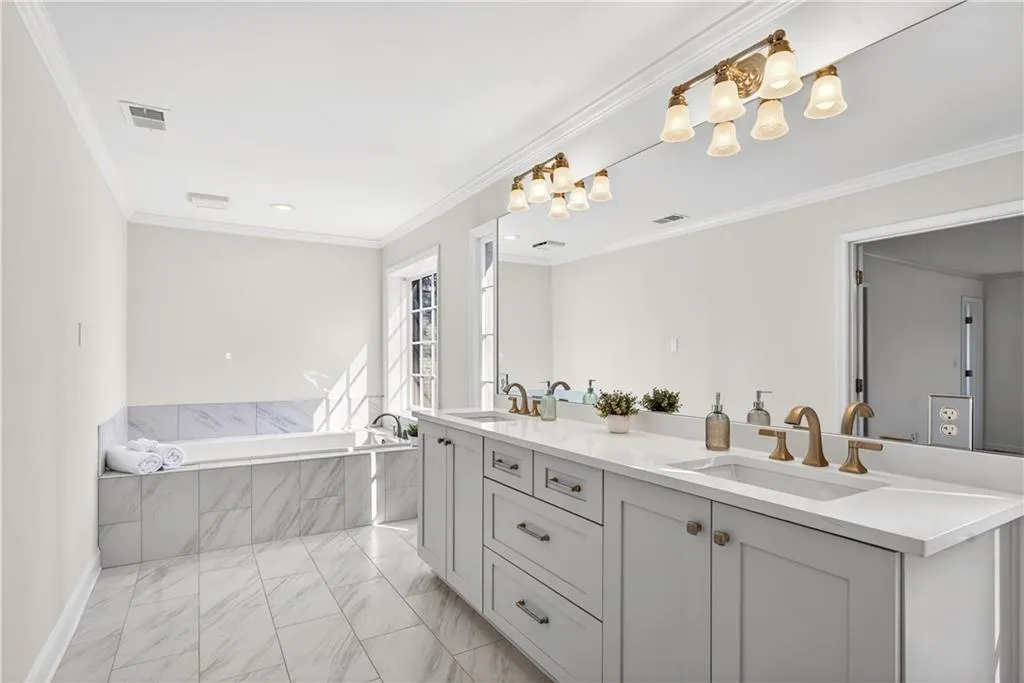 Newly renovated primary bathroom