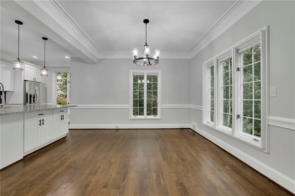 Open Concept Dining Room, New Fixture