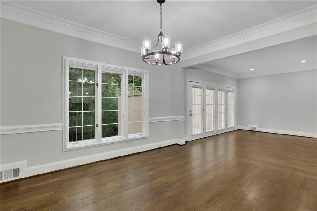 Open Concept Dining Room, New Fixture