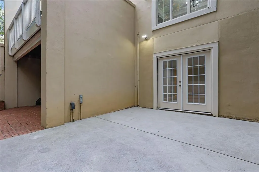 Concrete Patio off Finished Basement - Perfect Seating Area/Fire Pit