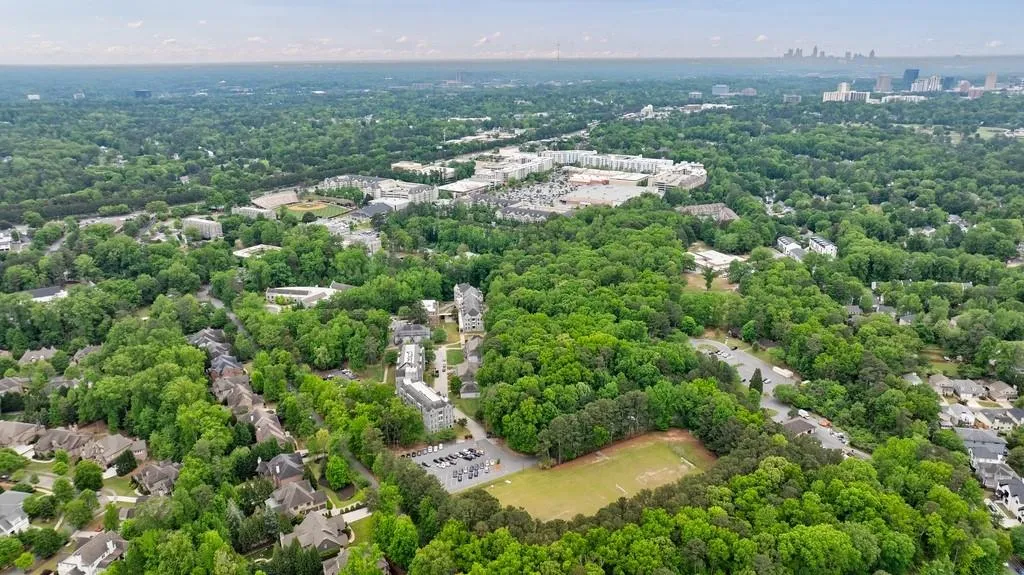 Aerial View of Brookhaven facing Buckhead and into Midtown.