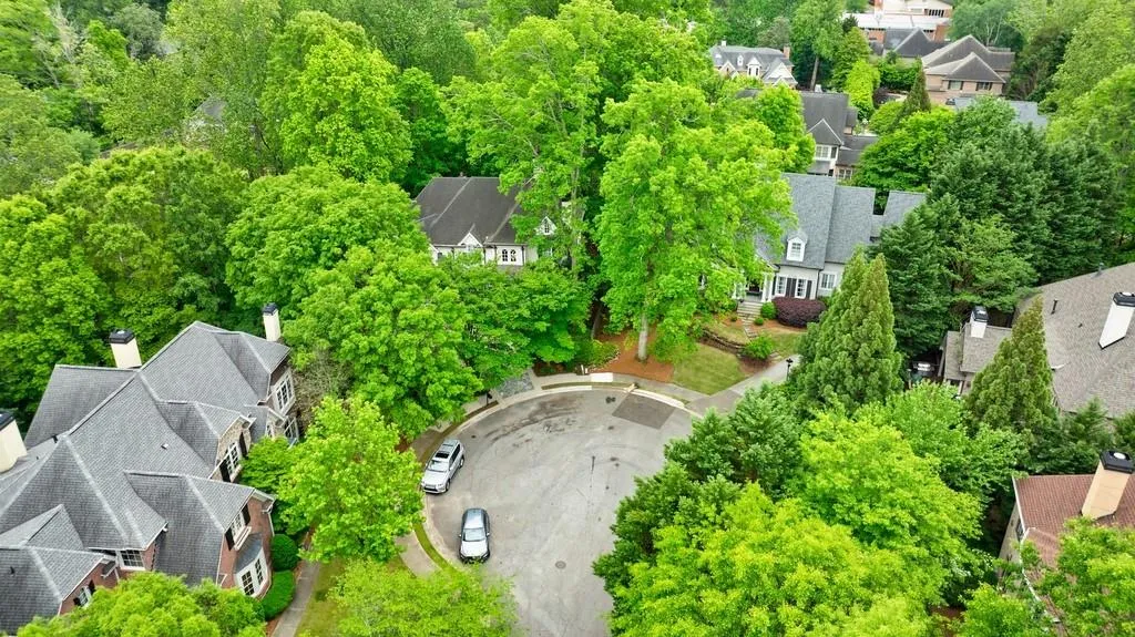 Serene home on quiet cul de sac in perfect in town location.