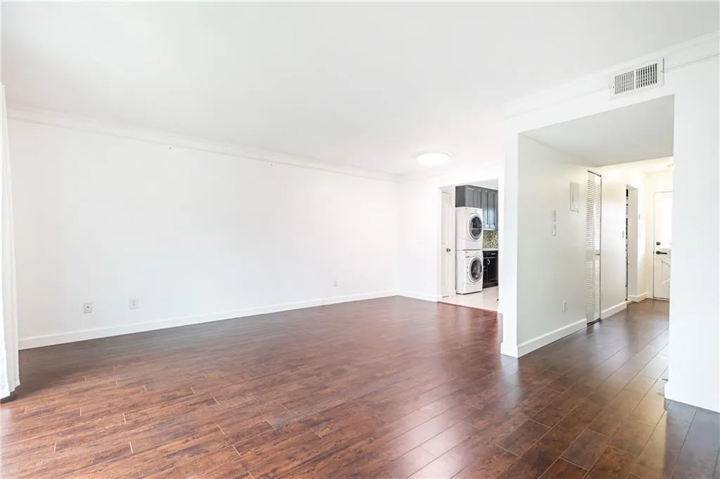 Open-concept dining room and living room.