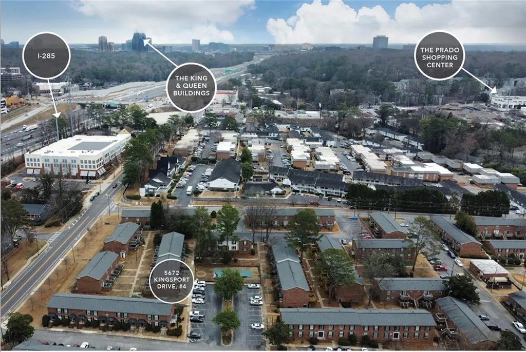 Convenient ITP Sandy Springs location with easy access to I-285, The King & Queen Buildings, The Prado, Restaurants, Shopping & More!