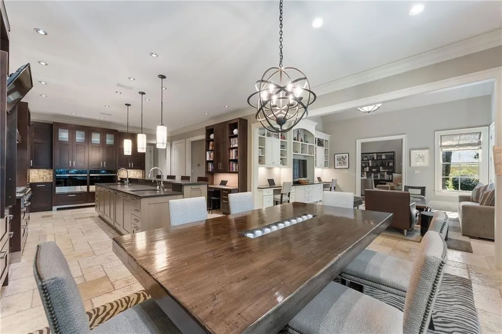 The breakfast room connects the keeping room and the kitchen truly making this space the heart of the home.