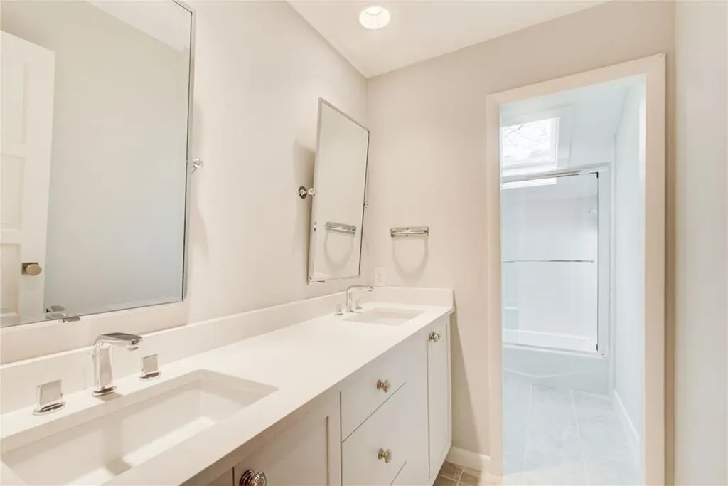 Upper level guest bathroom