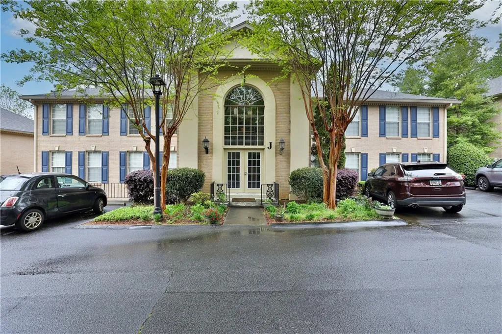 View of front facade featuring french doors