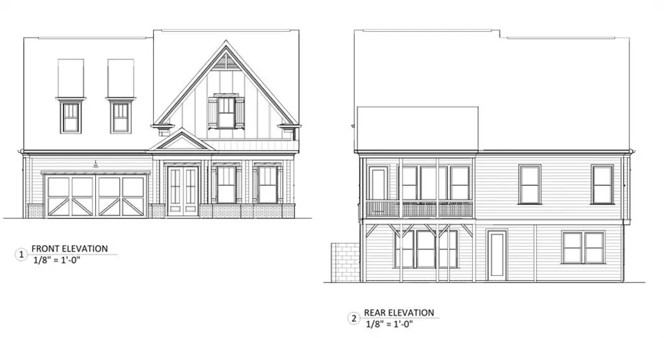 Front & Rear Elevations