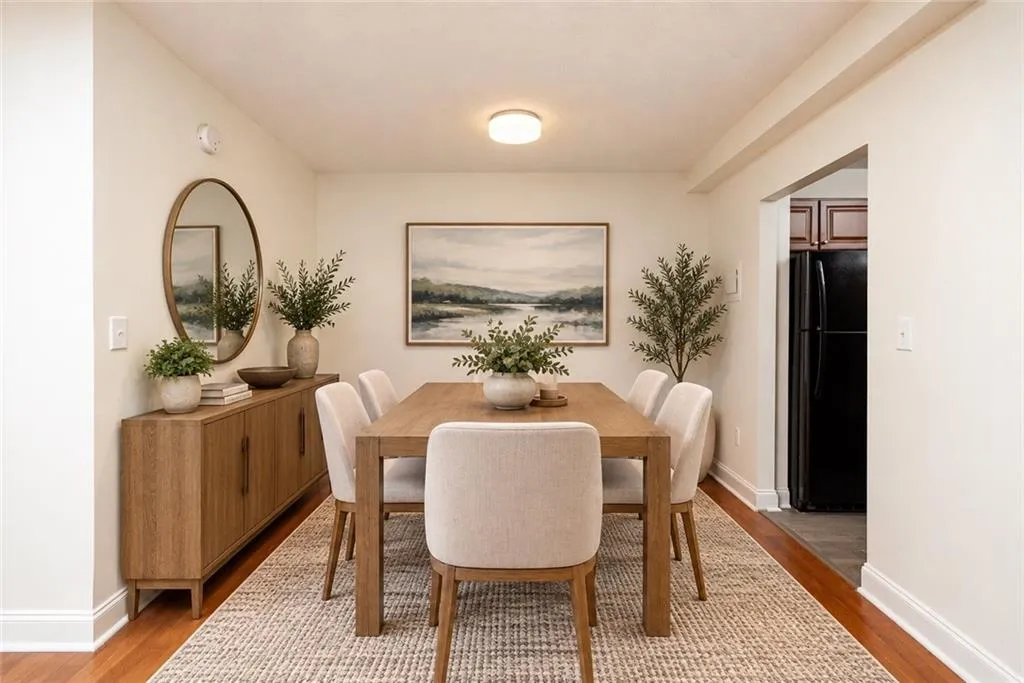 Virtually Staged Dining Area