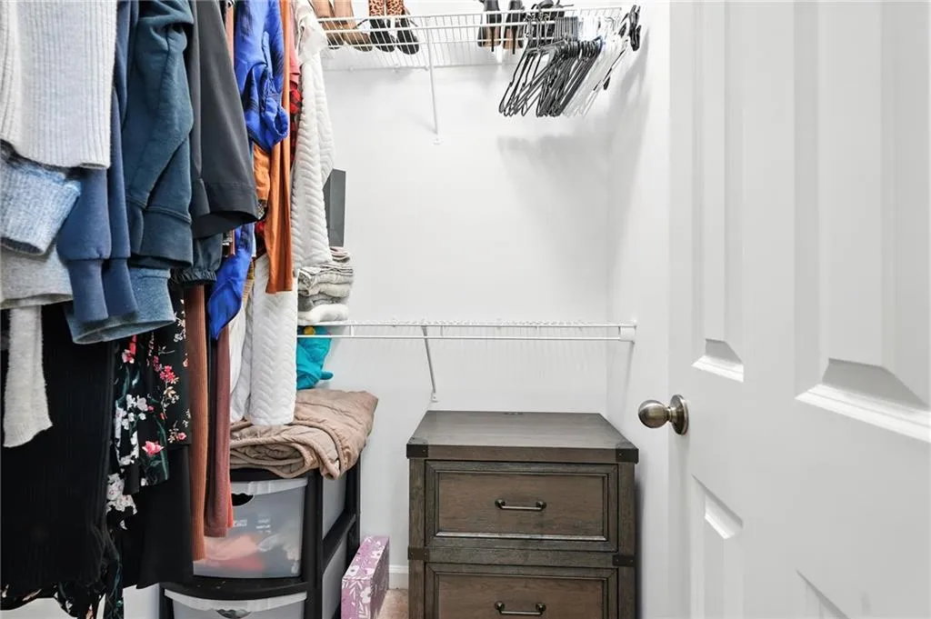 View of spacious closet