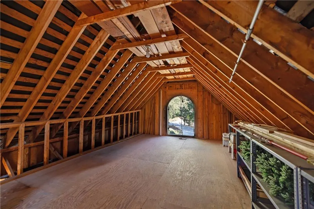 Storage over detached garage