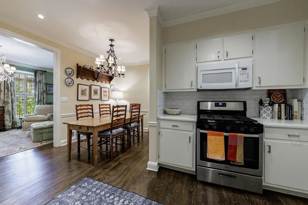 Kitchen now opens to breakfast area