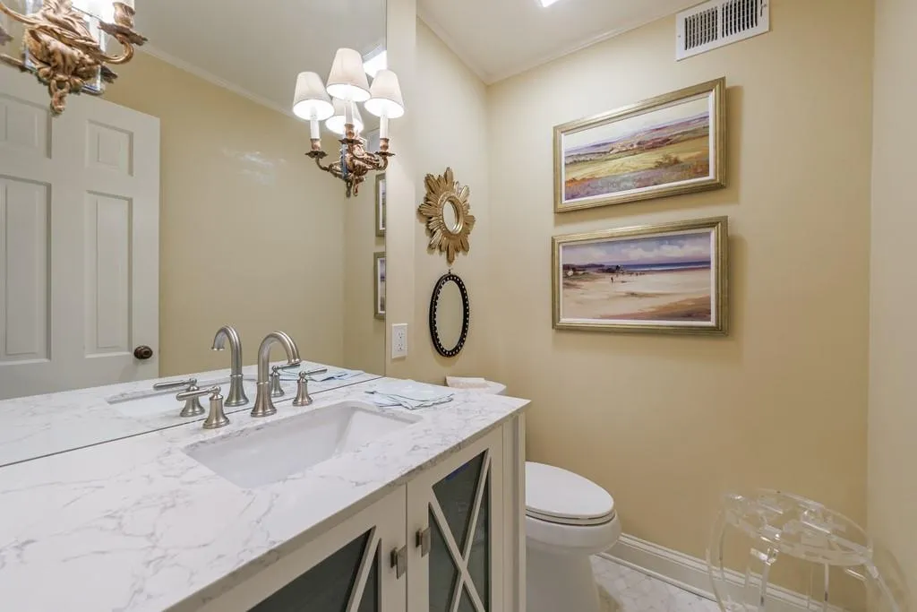 Powder room- newly renovated 2024