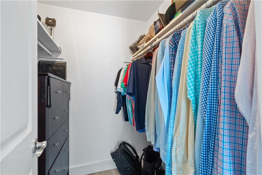 View of extra bedroom closet