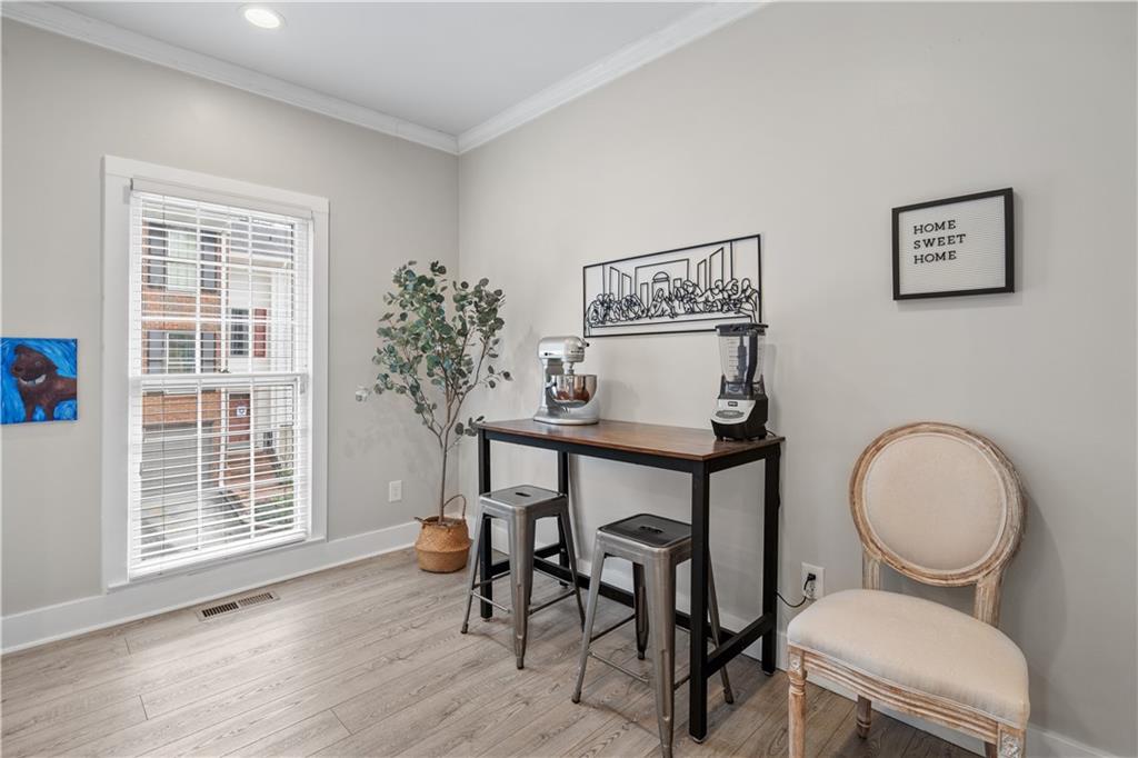 Breakfast nook or flex area