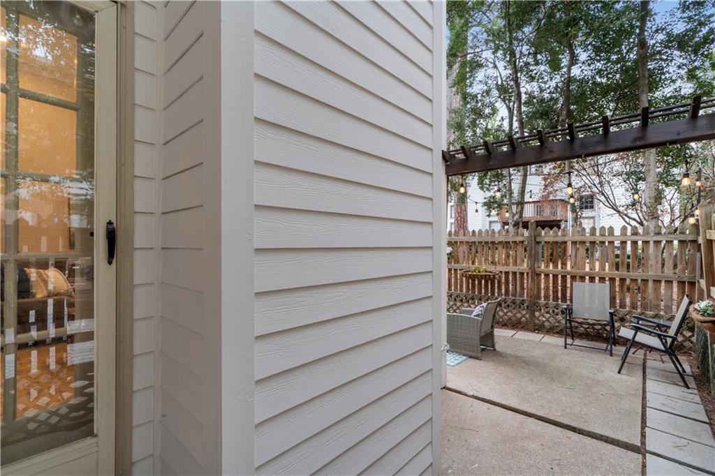 View of patio area
