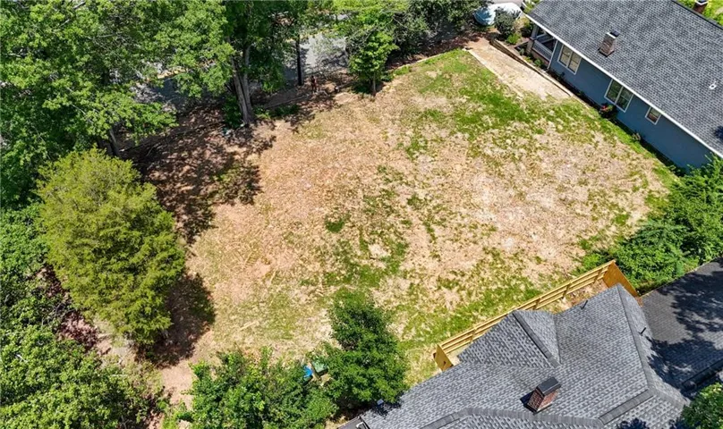 Spacious cleared lot with established perimeter foliage