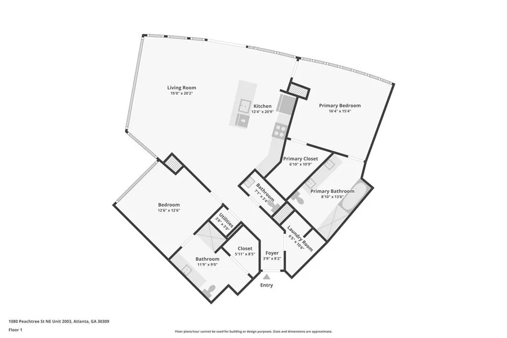 1080 Peachtree Street Ne Unit 2003, Atlanta, Georgia 30309, 2 Bedrooms Bedrooms, ,2 BathroomsBathrooms,Residential,For Sale,1080 Peachtree Street Ne Unit 2003,7615535