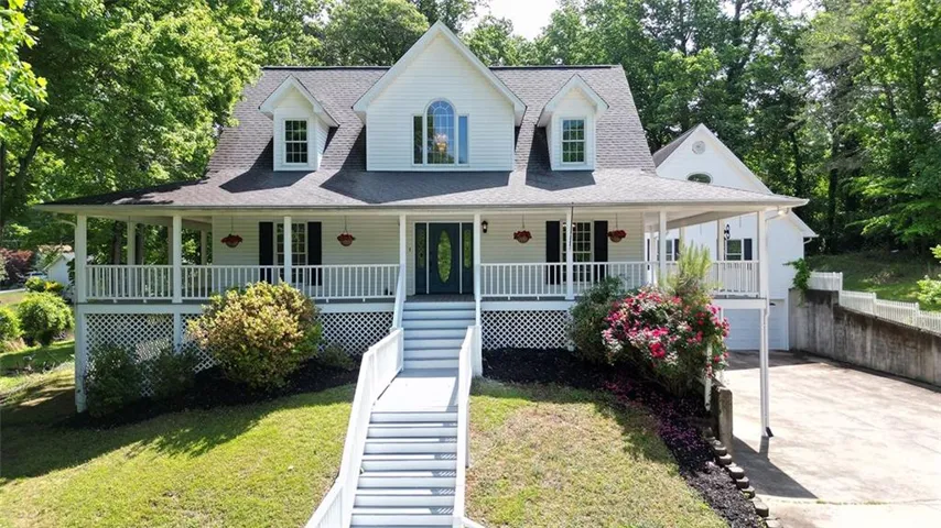 Beautiful home with wraparound porch.