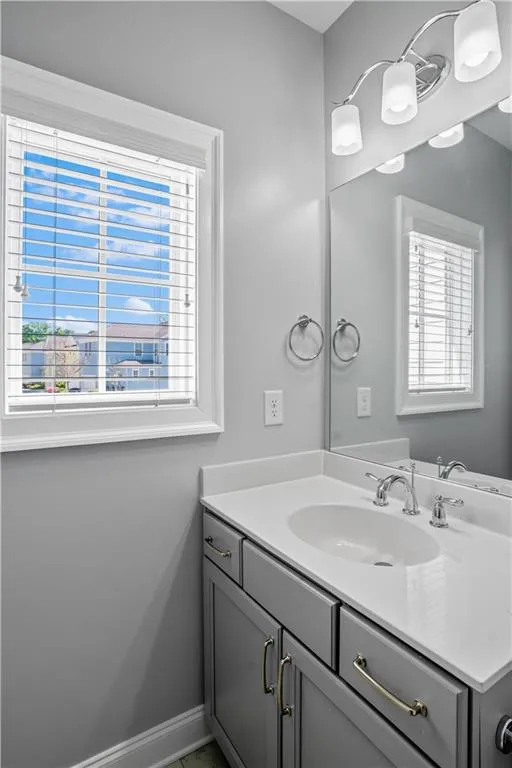 Bathroom featuring vanity