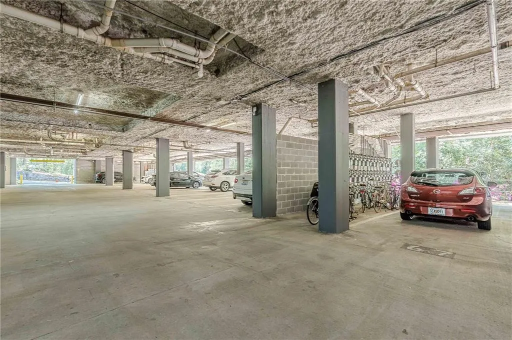 View of parking garage