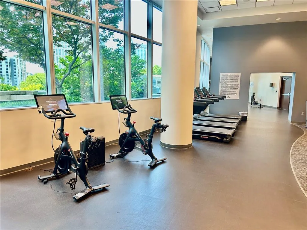 Fitness Center with Peloton Bikes