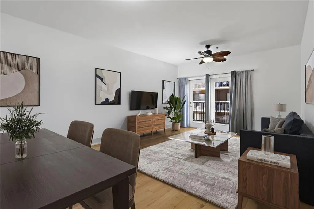 Living and Dining is Virtually Staged