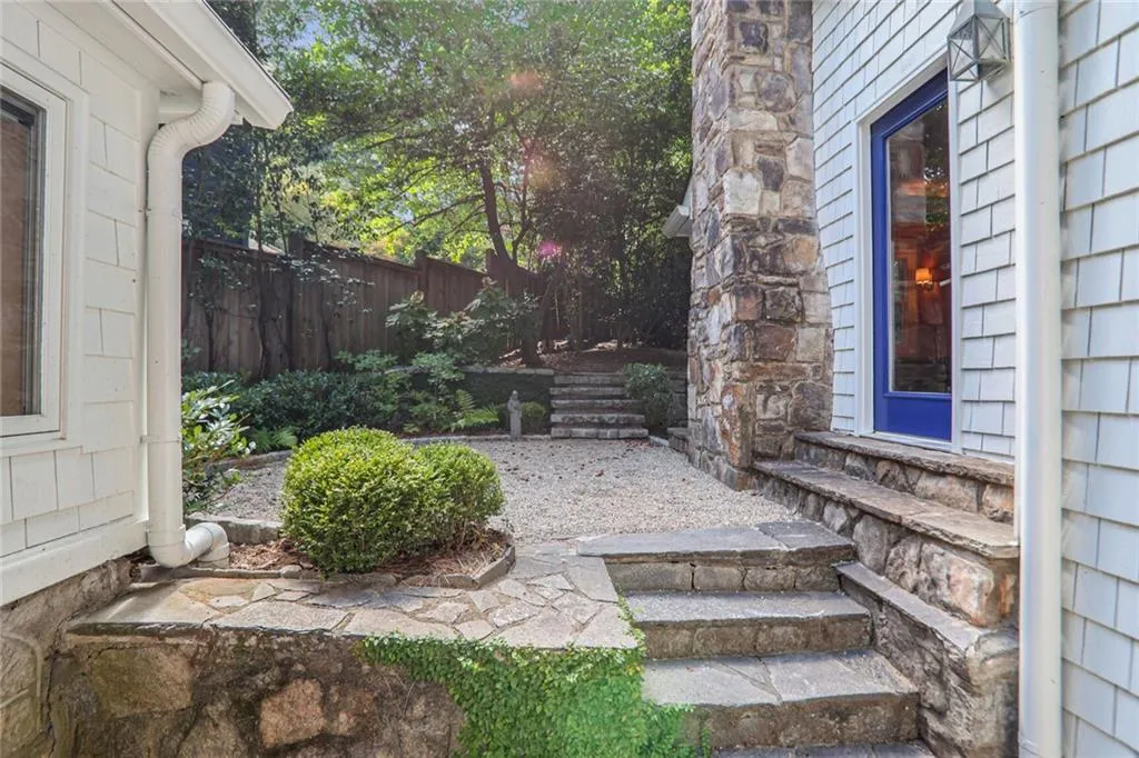 View of yard with entry steps