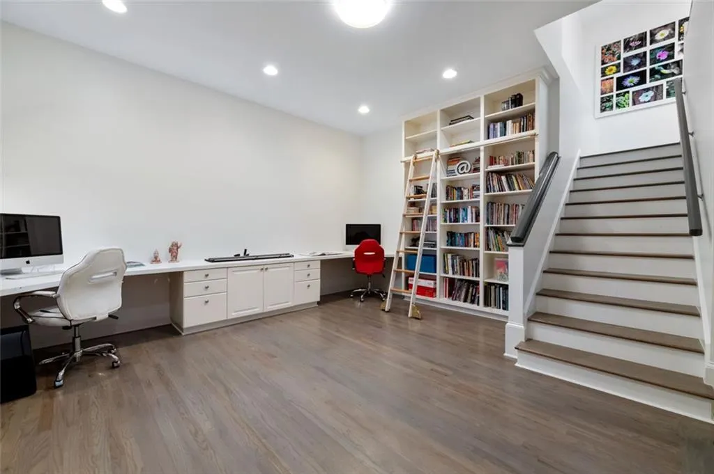 Hobby/Homework Room or Library with Steps to Large Bedroom Suite