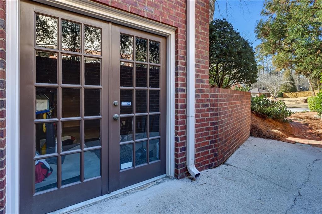 Property entrance to basement