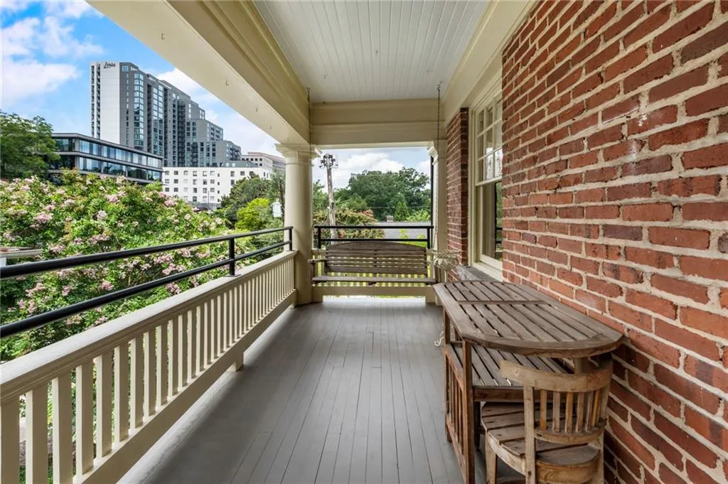 Balcony with a city view