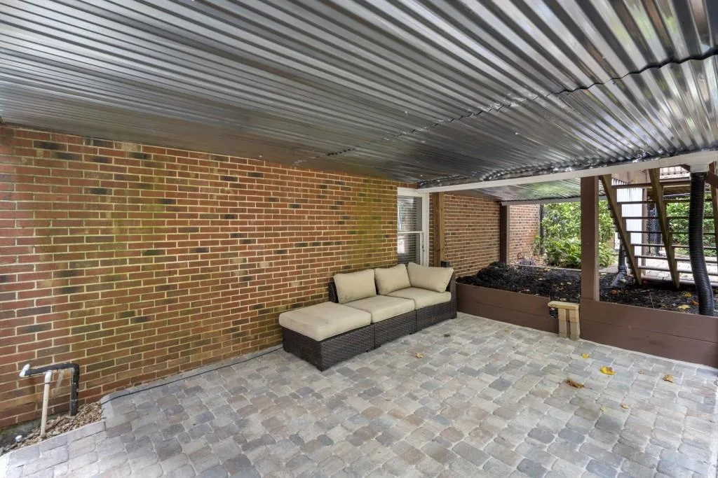 Pavers below deck for additional outdoor space