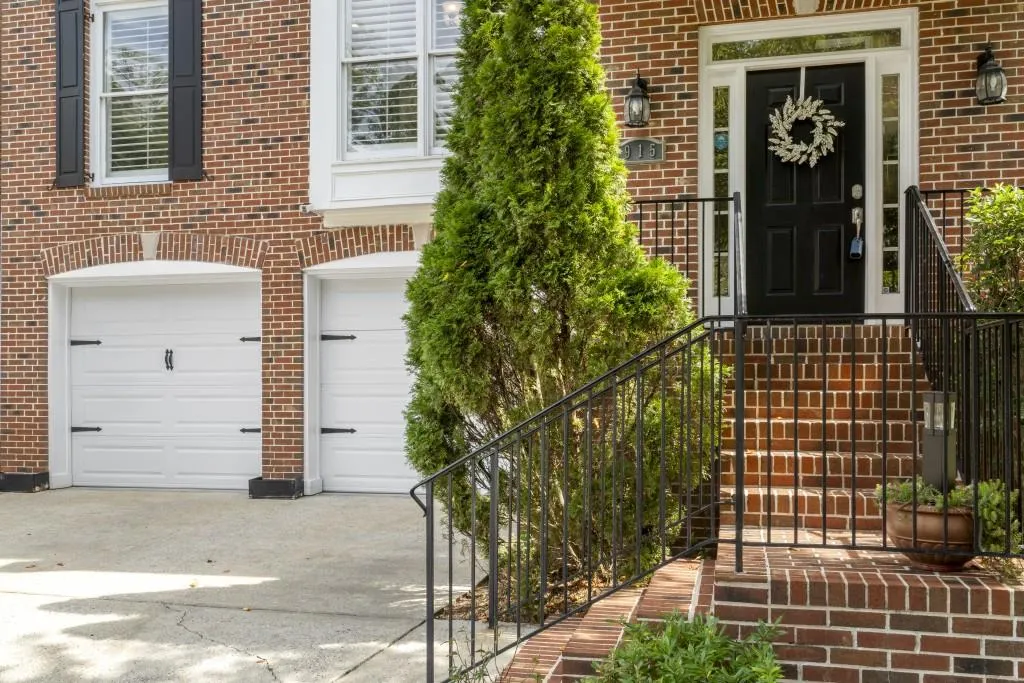 3-side brick home, 2-car garage