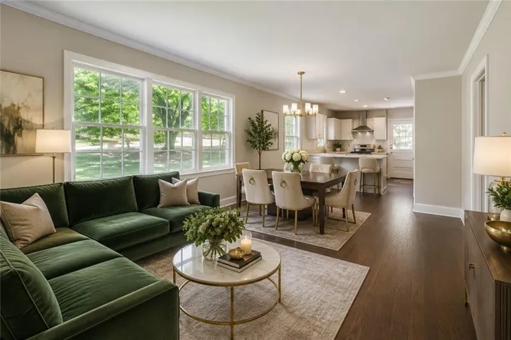 Hardwood-style flooring throughout